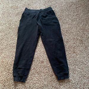 lululemon athletica Black Sweatpants Tapered Ankle Elastic Waistband